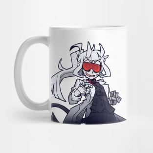 loremaster excited examtaker (helltaker) Mug